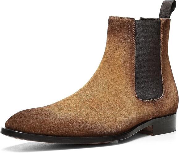 Donald Pliner Men\'s Chelsea Boot, TAN, 12 main image 5